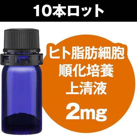 ヒト脂肪細胞順化培養上清液（2ｍgフリーズドライ）10本セット